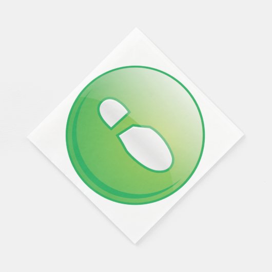 Eco-Friendly Green Footprint Icon Servet (Hoek)
