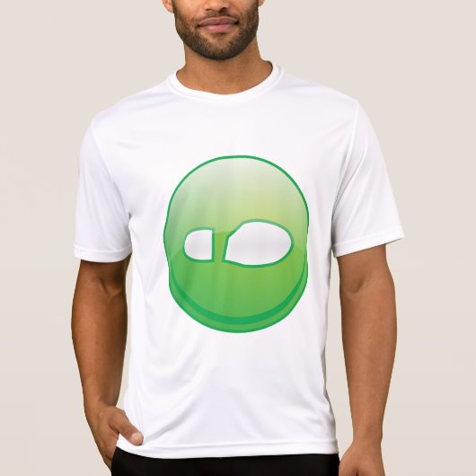 Eco-Friendly Green Footprint Icon T-shirt (Voorkant)