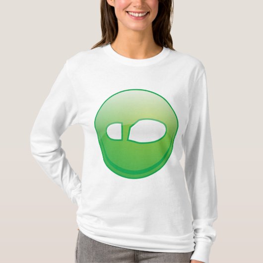 Eco-Friendly Green Footprint Icon T-shirt (Voorkant)