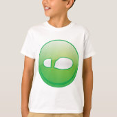 Eco-Friendly Green Footprint Icon T-shirt (Voorkant)