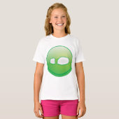Eco-Friendly Green Footprint Icon T-shirt (Voorkant volledig)