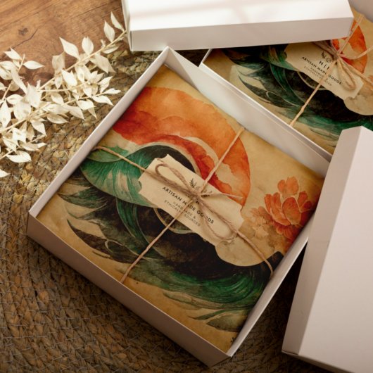 Eco Friendly Handmade Branding Logo Tissue Paper Tissuepapier