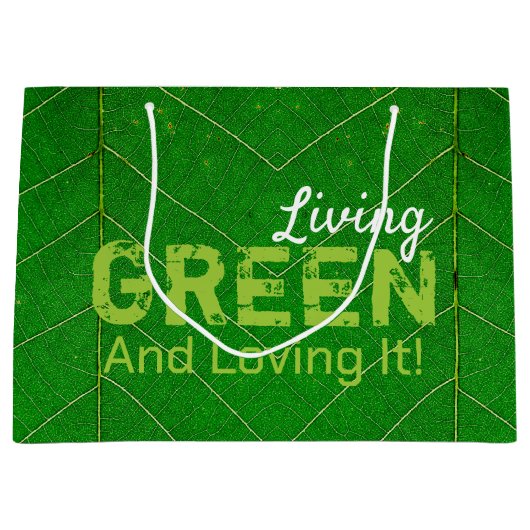 Eco Friendly Living Green Groot Cadeauzakje (Voorkant)