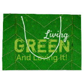 Eco Friendly Living Green Groot Cadeauzakje (Achterkant)