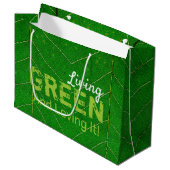 Eco Friendly Living Green Groot Cadeauzakje (Voorkant Gekanteld)