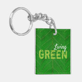 Eco Friendly Living Green Sleutelhanger (Voorkant Links)