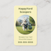 Eco-Friendly Pet Waste Removal Dog Poop Scooper Visitekaartje (Voorkant)
