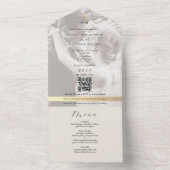 Eco-Friendly Photo Wedding All In One Uitnodiging (Binnen)