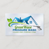 Eco Friendly Pressure Wash-services Visitekaartje (Voorkant)