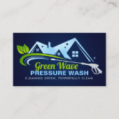 Eco Friendly Pressure Wash-services Visitekaartje (Voorkant)