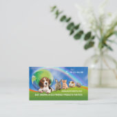 ECO-FRIENDLY PRODUCTS FOR PETS business card Visitekaartje (Staand voorkant)