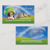 ECO-FRIENDLY PRODUCTS FOR PETS business card Visitekaartje (Voorkant / Achterkant)