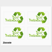 Eco Friendly Rechthoekige Sticker (Vel)