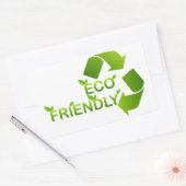 Eco Friendly Rechthoekige Sticker (Envelop)