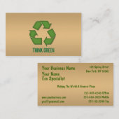 Eco Friendly Recyclen Visitekaartje (Voorkant / Achterkant)
