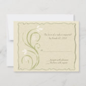 Eco-Friendly Reply cards RSVP Kaartje (Voorkant)