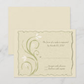 Eco-Friendly Reply cards RSVP Kaartje (Voorkant / Achterkant)