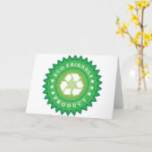 Eco Friendly Sticker Kaart (Gele Bloem)