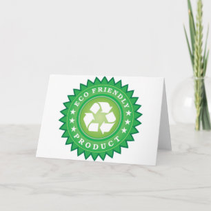Eco Friendly Sticker Kaart