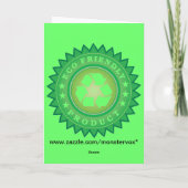 Eco Friendly Sticker Kaart (Achterkant)
