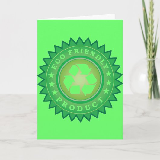 Eco Friendly Sticker Kaart (Voorkant)