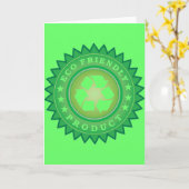 Eco Friendly Sticker Kaart (Gele Bloem)
