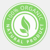 Eco Friendly Sticker | Natural Product Label (Voorkant)