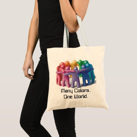 Eco Friendly Tas!  Viel Diversiteit!! Tote Bag (Voorkant (product))