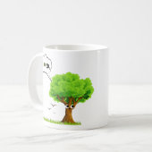 Eco-Friendly Tree Love CO2  Koffiemok (Voorkant links)
