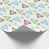 Eco Friendly Triangle Patroon Cadeaupapier (Hoek)