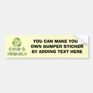 Eco-Friendly Tshirts en Gifts Bumpersticker