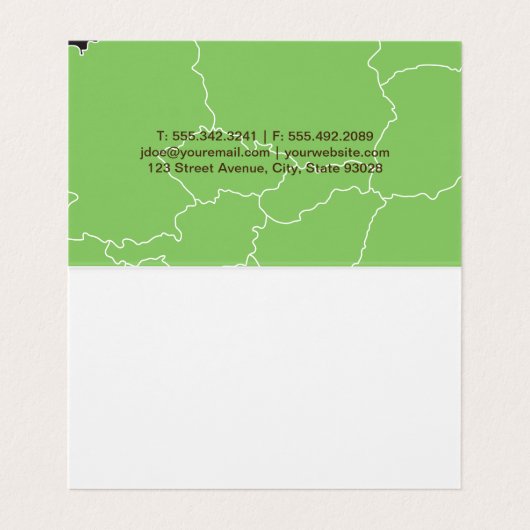 Eco Friendly Visitekaartje (Binnenkant ongevouwen)