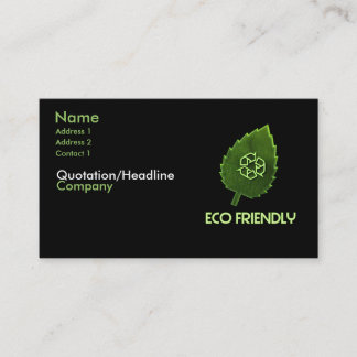 Eco Friendly Visitekaartje