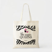 Eco-Friendly Zebra Cupcake Shopping Bag Tote Bag (Voorkant)