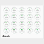 Eco gecertificeerd Eenvoudig Ronde Sticker (Vel)