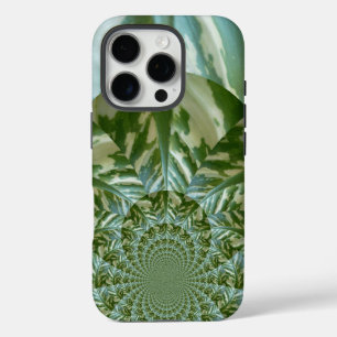 Eco Green Camo Kaleidoscoop   Duurzame Visie iPhone 16 Pro Hoesje