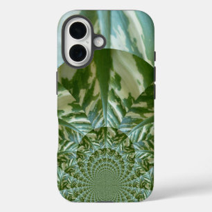 Eco Green Camo Kaleidoscoop Duurzame Visie iPhone 16 Hoesje