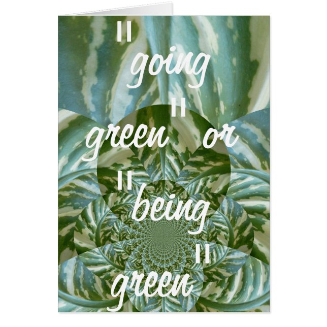 Eco Green Camo Kaleidoscope Art Print Design (Voorkant)