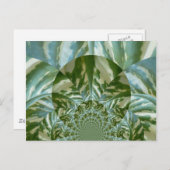 Eco Green Camo Kaleidoscope Art Print Design Briefkaart (Voorkant / Achterkant)