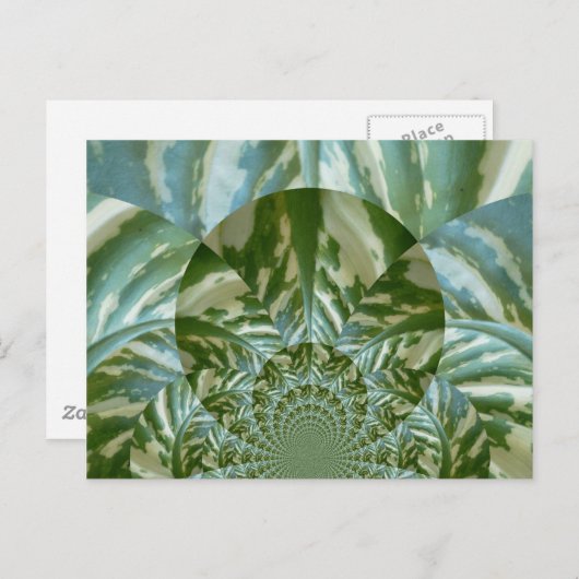 Eco Green Camo Kaleidoscope Art Print Design Briefkaart (Voorkant / Achterkant)