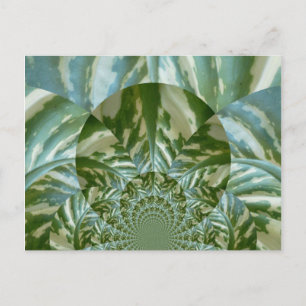 Eco Green Camo Kaleidoscope Art Print Design Briefkaart