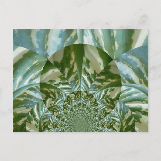 Eco Green Camo Kaleidoscope Art Print Design Briefkaart (Voorkant)