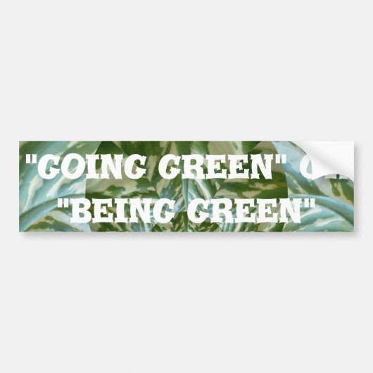 Eco Green Camo Kaleidoscope Art Print Design Bumpersticker (Voorkant)