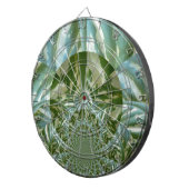 Eco Green Camo Kaleidoscope Art Print Design Dartbord (Voorkant Rechts)