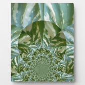Eco Green Camo Kaleidoscope Art Print Design Fotoplaat (Voorkant)
