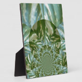 Eco Green Camo Kaleidoscope Art Print Design Fotoplaat (Zijkant)