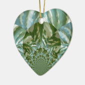 Eco Green Camo Kaleidoscope Art Print Design Keramisch Ornament (Links)