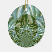 Eco Green Camo Kaleidoscope Art Print Design Keramisch Ornament (Links)