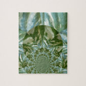 Eco Green Camo Kaleidoscope Art Print Design Legpuzzel (Verticaal)