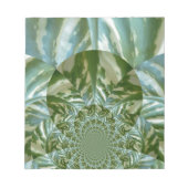 Eco Green Camo Kaleidoscope Art Print Design Notitieblok (Voorkant)
